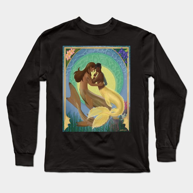 Fancy Merfolk Long Sleeve T-Shirt by gearfeathers